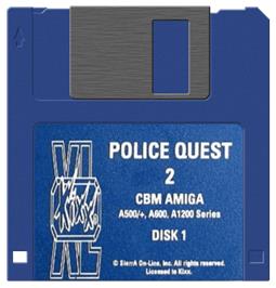 Artwork on the Disc for Police Quest 2: The Vengeance on the Commodore Amiga.