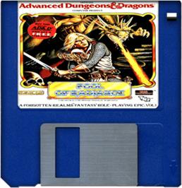 Artwork on the Disc for Pool of Radiance on the Commodore Amiga.