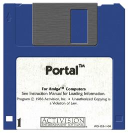 Artwork on the Disc for Portal on the Commodore Amiga.