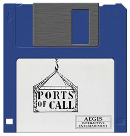 Artwork on the Disc for Ports of Call on the Commodore Amiga.