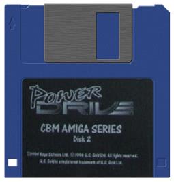 Artwork on the Disc for Power Drive on the Commodore Amiga.