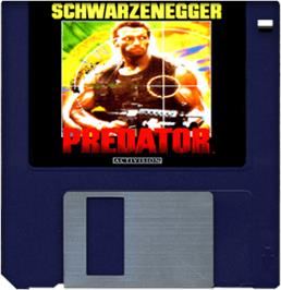 Artwork on the Disc for Predator on the Commodore Amiga.