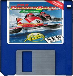 Artwork on the Disc for Pro Powerboat Simulator on the Commodore Amiga.