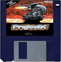 Artwork on the Disc for Project-X on the Commodore Amiga.