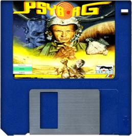 Artwork on the Disc for Psyborg on the Commodore Amiga.