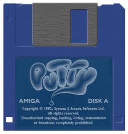 Artwork on the Disc for Putty on the Commodore Amiga.