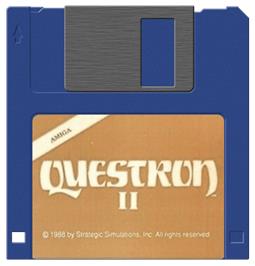 Artwork on the Disc for Questron 2 on the Commodore Amiga.