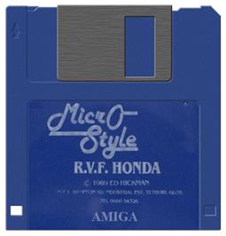 Artwork on the Disc for RVF Honda on the Commodore Amiga.