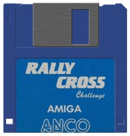 Artwork on the Disc for Rally Cross Challenge on the Commodore Amiga.