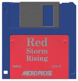 Artwork on the Disc for Red Storm Rising on the Commodore Amiga.