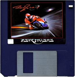 Artwork on the Disc for Red Zone on the Commodore Amiga.