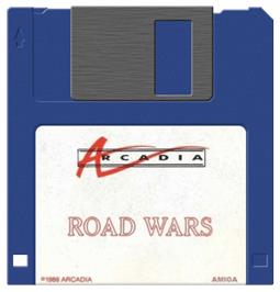 Artwork on the Disc for RoadWars on the Commodore Amiga.
