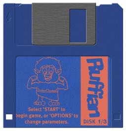 Artwork on the Disc for Ruffian on the Commodore Amiga.