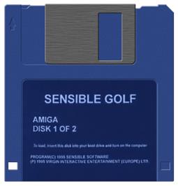 Artwork on the Disc for Sensible Golf on the Commodore Amiga.