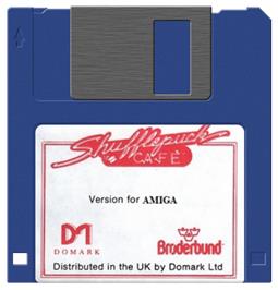 Artwork on the Disc for Shufflepuck Cafe on the Commodore Amiga.