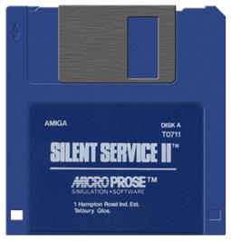 Artwork on the Disc for Silent Service 2 on the Commodore Amiga.