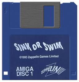 Artwork on the Disc for Sink or Swim on the Commodore Amiga.