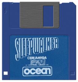 Artwork on the Disc for Sleepwalker on the Commodore Amiga.