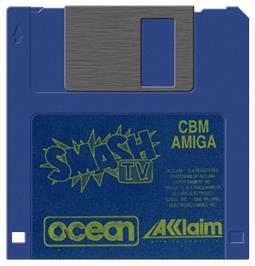 Artwork on the Disc for Smash T.V. on the Commodore Amiga.