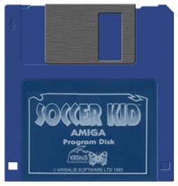 Artwork on the Disc for Soccer Kid on the Commodore Amiga.
