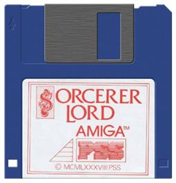 Artwork on the Disc for Sorcerer Lord on the Commodore Amiga.