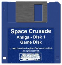 Artwork on the Disc for Space Crusade on the Commodore Amiga.