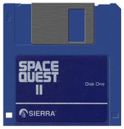 Artwork on the Disc for Space Quest II: Vohaul's Revenge on the Commodore Amiga.