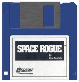 Artwork on the Disc for Space Rogue on the Commodore Amiga.