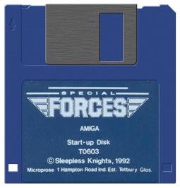 Artwork on the Disc for Special Forces on the Commodore Amiga.