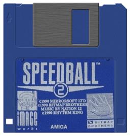 Artwork on the Disc for Speedball 2: Brutal Deluxe on the Commodore Amiga.