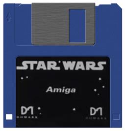 Artwork on the Disc for Star Wars: The Empire Strikes Back on the Commodore Amiga.