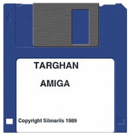 Artwork on the Disc for Targhan on the Commodore Amiga.