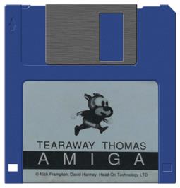 Artwork on the Disc for Tearaway Thomas on the Commodore Amiga.