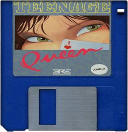 Artwork on the Disc for Teenage Queen on the Commodore Amiga.