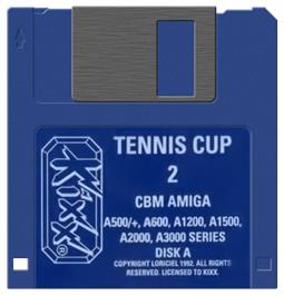 Artwork on the Disc for Tennis Cup 2 on the Commodore Amiga.