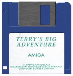 Artwork on the Disc for Terry's Big Adventure on the Commodore Amiga.