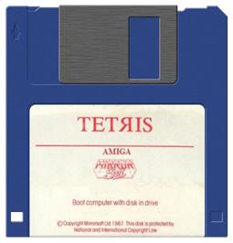 Artwork on the Disc for Tetris on the Commodore Amiga.