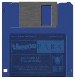 Artwork on the Disc for Theme Park on the Commodore Amiga.