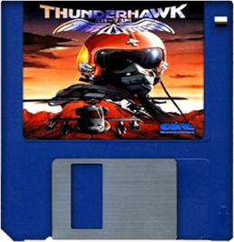 Artwork on the Disc for Thunderhawk AH-73M on the Commodore Amiga.