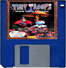 Artwork on the Disc for Tiny Troops on the Commodore Amiga.