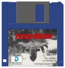 Artwork on the Disc for Tornado on the Commodore Amiga.