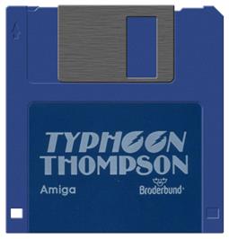 Artwork on the Disc for Typhoon Thompson in Search for the Sea Child on the Commodore Amiga.