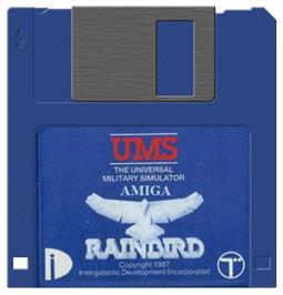 Artwork on the Disc for UMS: The Universal Military Simulator on the Commodore Amiga.