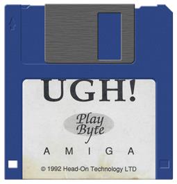 Artwork on the Disc for Ugh on the Commodore Amiga.