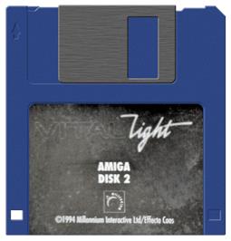 Artwork on the Disc for Vital Light on the Commodore Amiga.