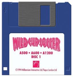 Artwork on the Disc for Wild Cup Soccer on the Commodore Amiga.