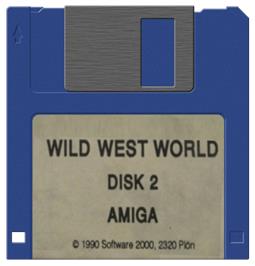 Artwork on the Disc for Wild West World on the Commodore Amiga.