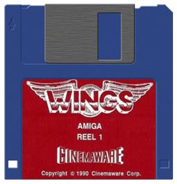 Artwork on the Disc for Wings on the Commodore Amiga.