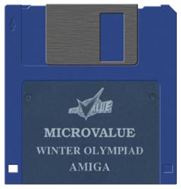 Artwork on the Disc for Winter Challenge: World Class Competition on the Commodore Amiga.