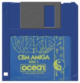 Artwork on the Disc for Wizkid: The Story of Wizball 2 on the Commodore Amiga.